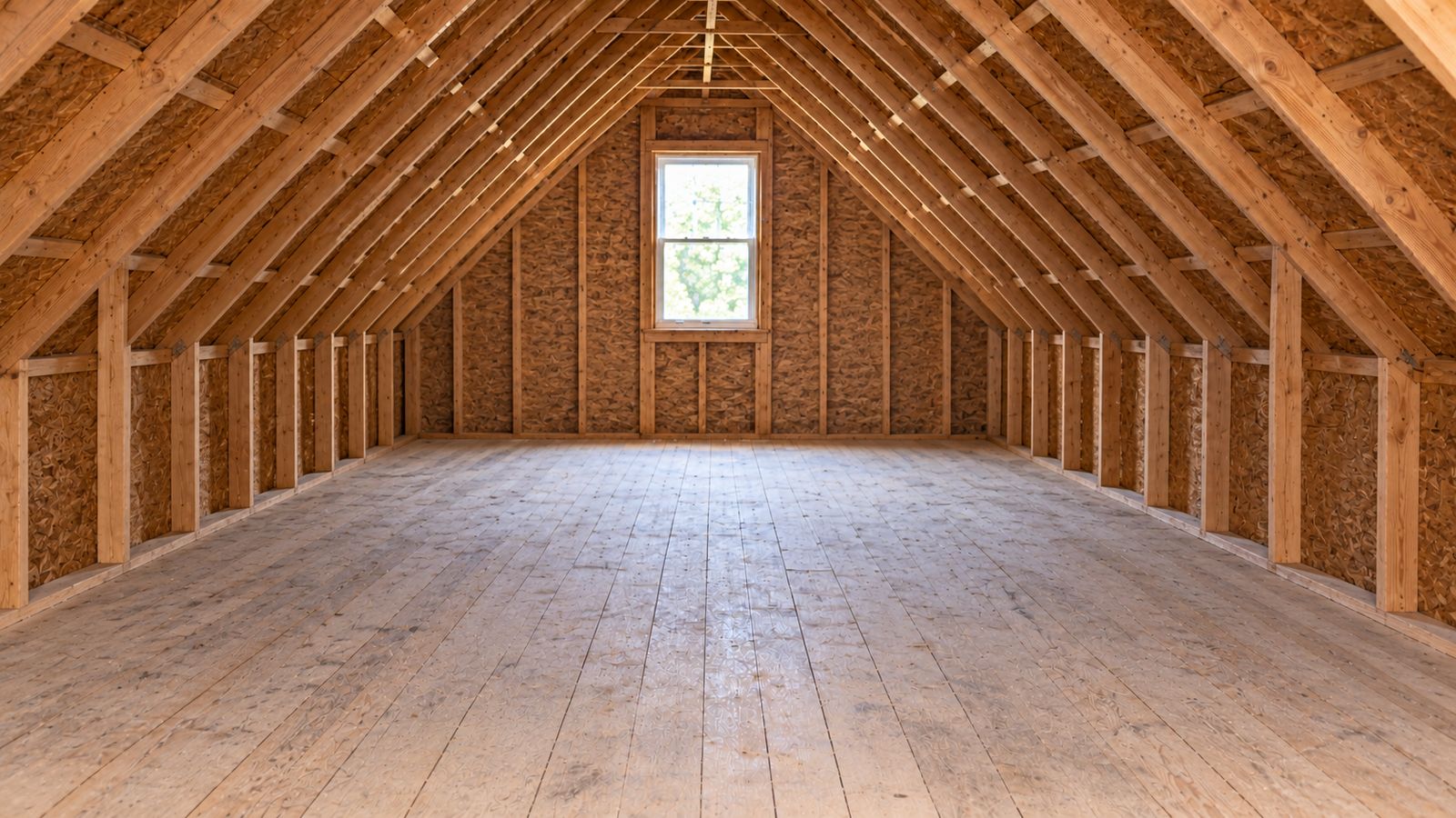 Illustration: attic, cleared space after a pickup